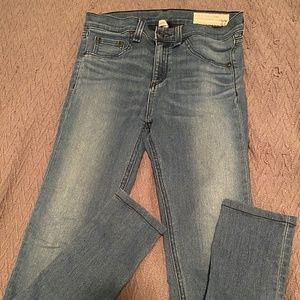 RAG N BONE HIGH RISE LEGGING - MEDIUM WASH SIZE 27